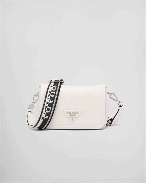 prada bag crossbody white|prada bag with small pouch.